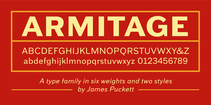 Example font Armitage #1