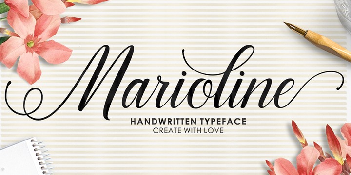 Example font Maroline #1