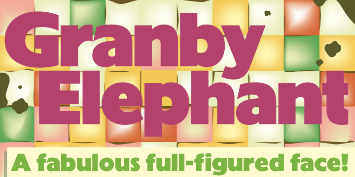 Example font Granby Elephant Pro #1