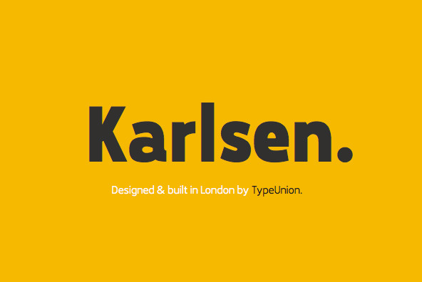 Example font Karlsen #1