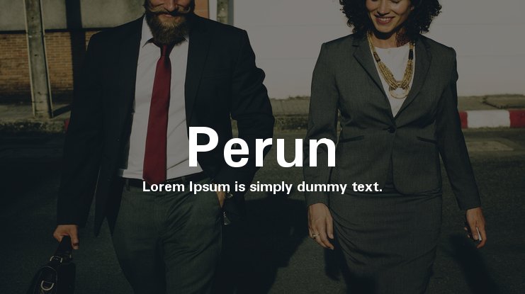 Example font Perun #1