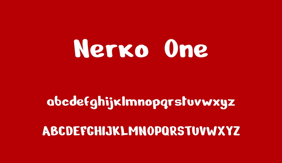 Example font Nerko One #1