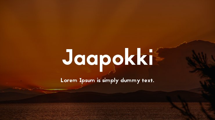 Example font Jaapokki #1