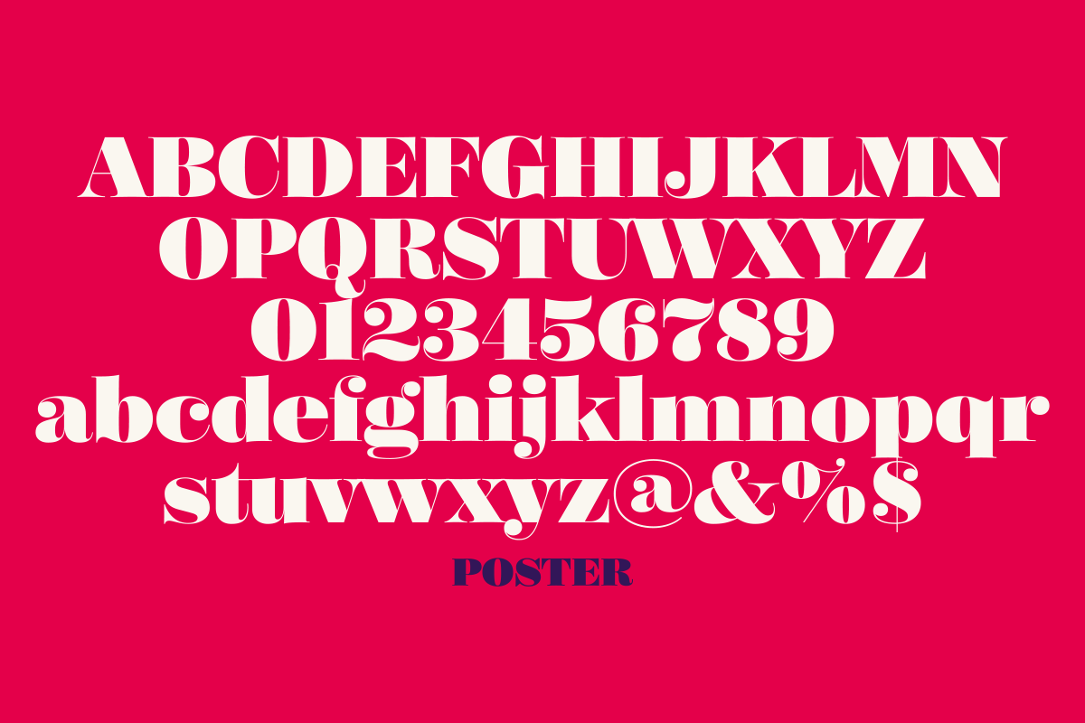 Script Fonts Example Poster Poster Font