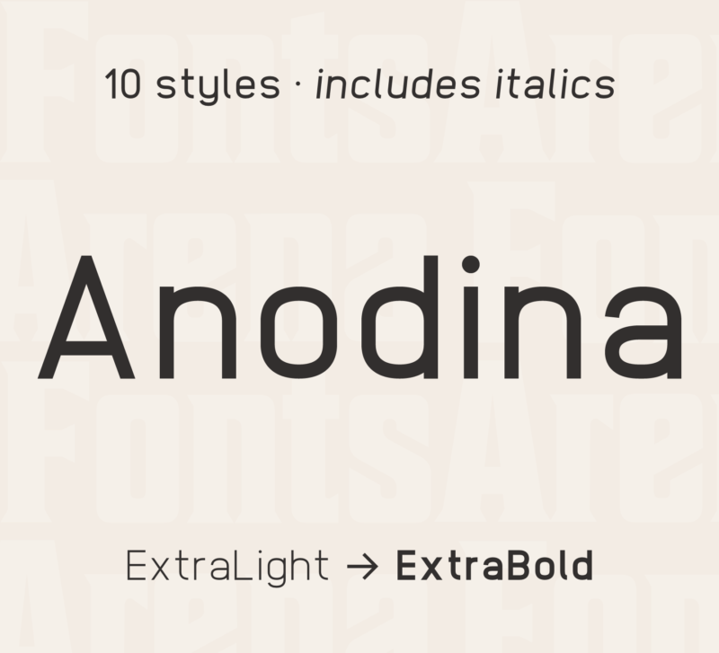 Example font Anodina #1