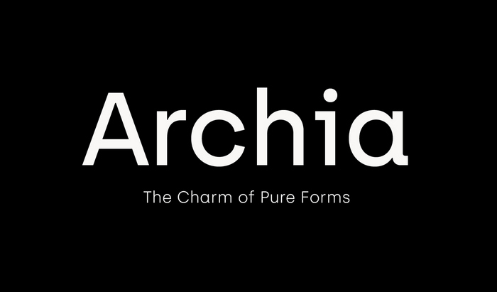 Example font Archia #1