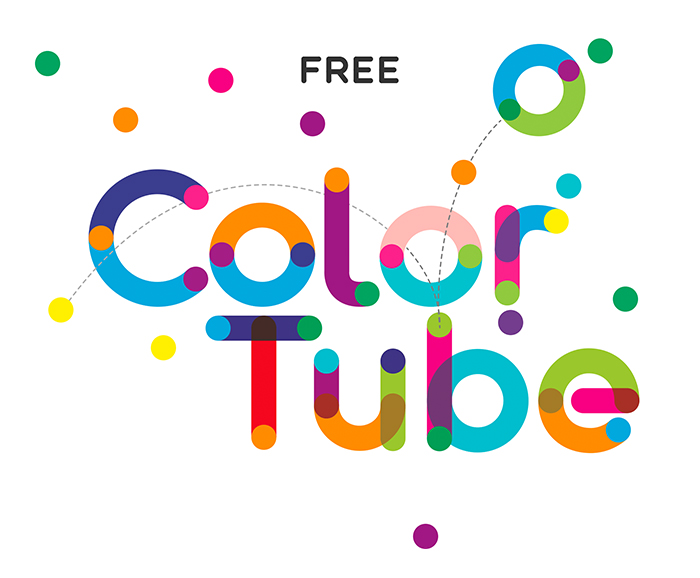 Example font ColorTube #1