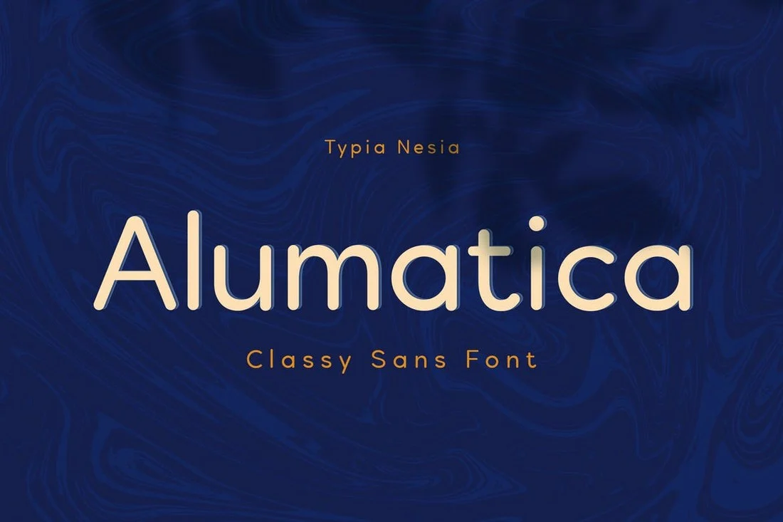 Example font Alumatica #1