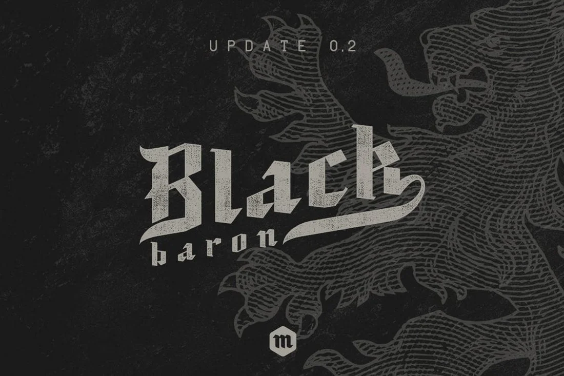 Example font Black Baron #1