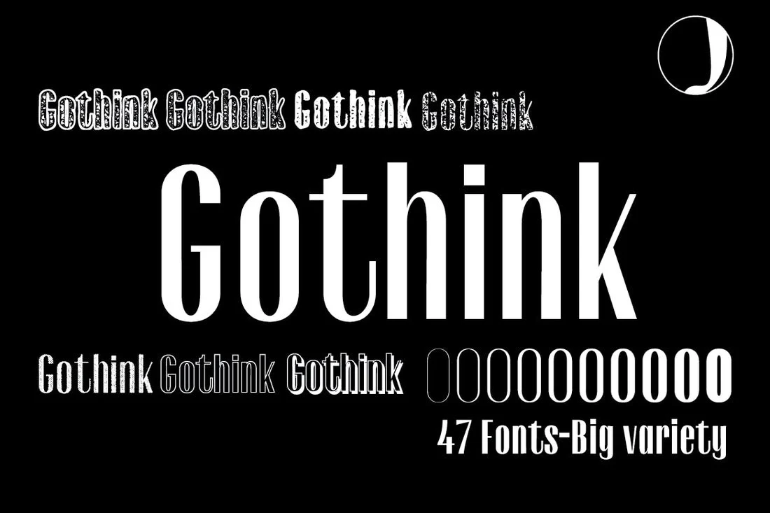 Example font Gothink #1