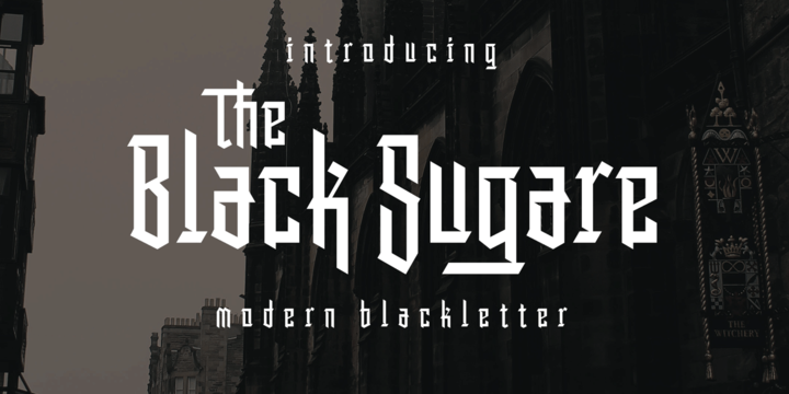 Example font The Black Sugare #1