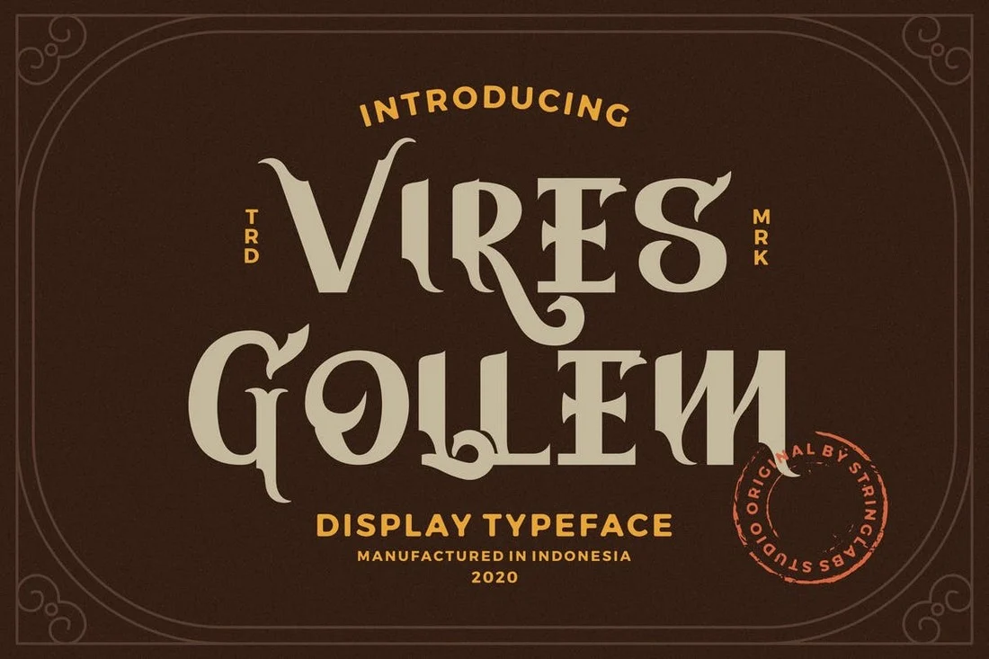 Example font Vires Gollem #1