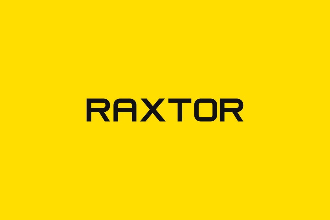 Example font Raxtor #1