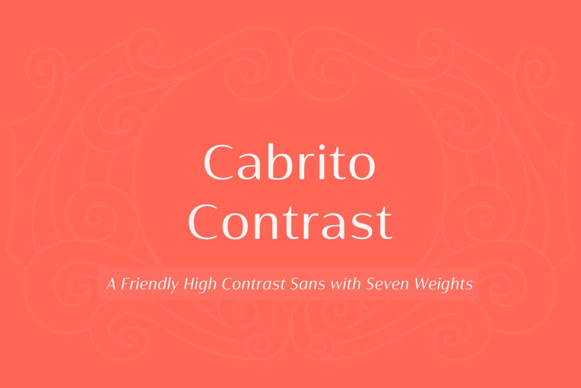 Example font Cabrito Contrast Ext #1