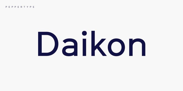 Example font Daikon #1