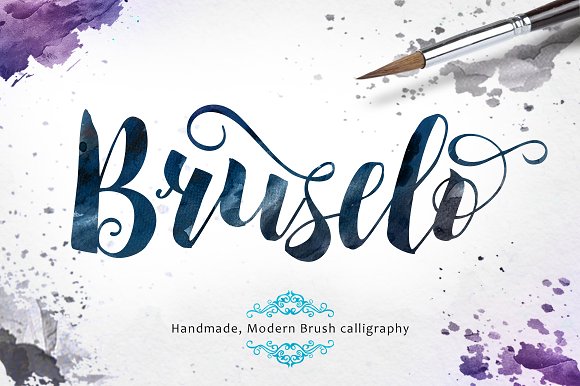 Example font Bruselo #1