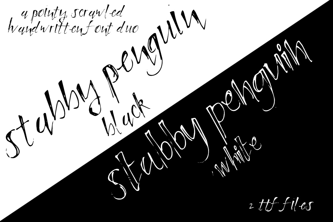 Example font Stabby Penguin #1
