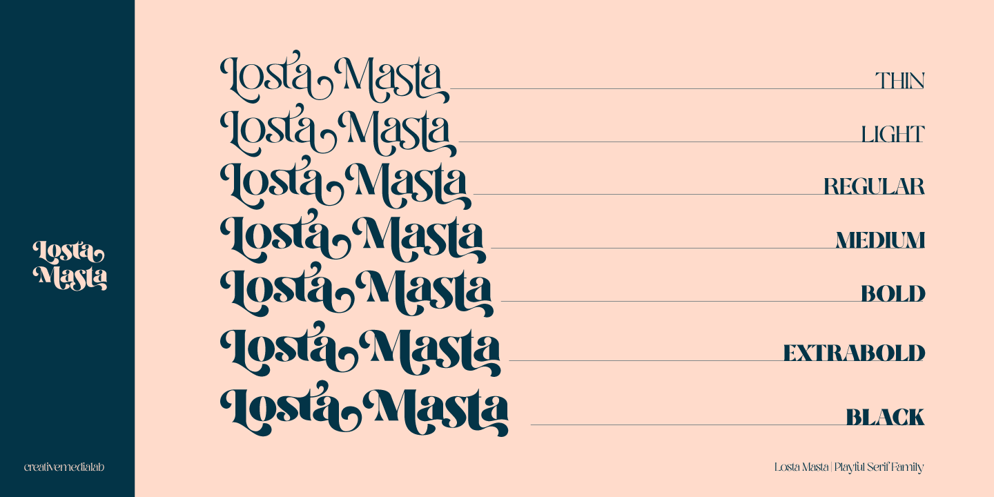 Mosta Lettering Losta Masta Font