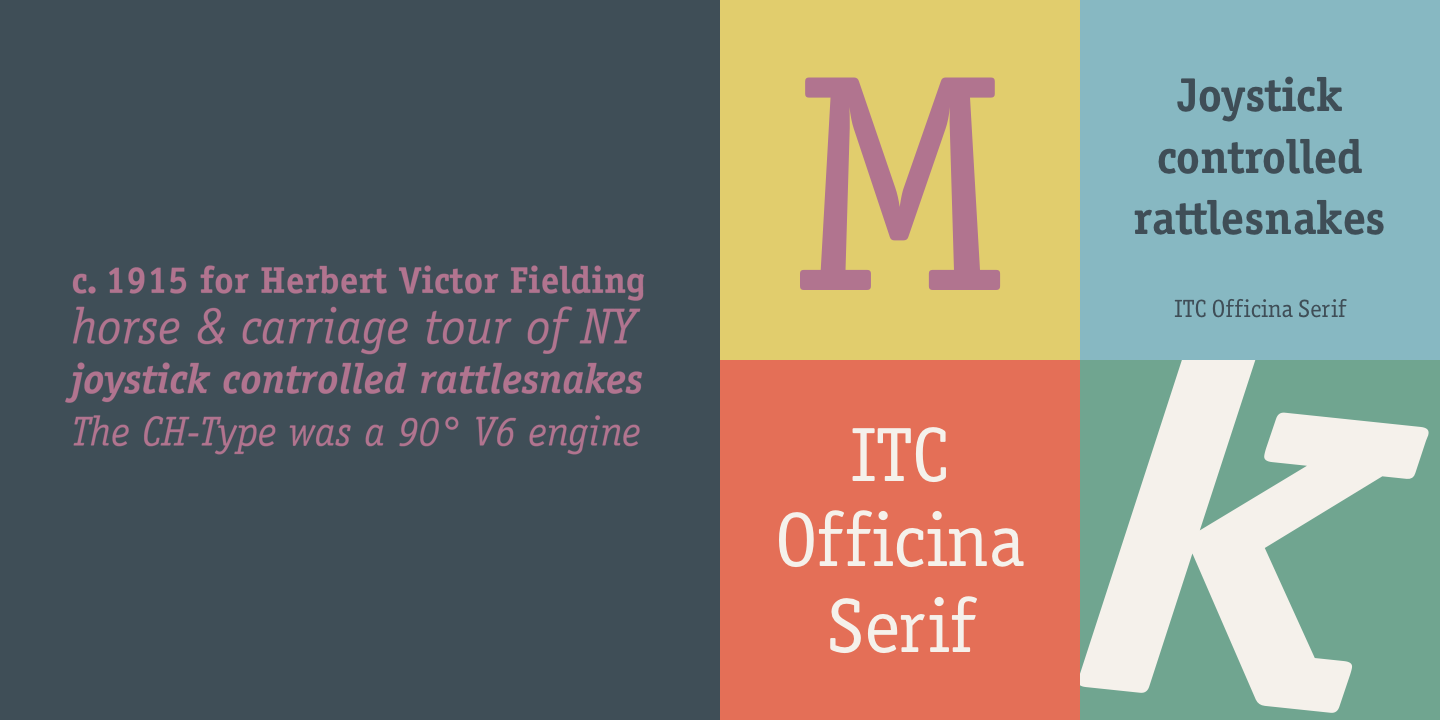 Example font Officina Serif #1