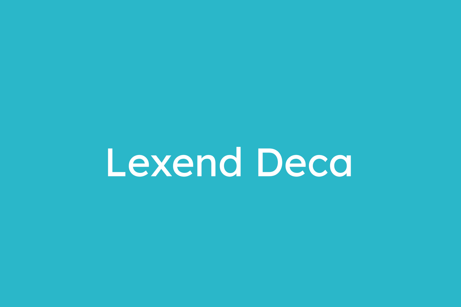 Lexend Font