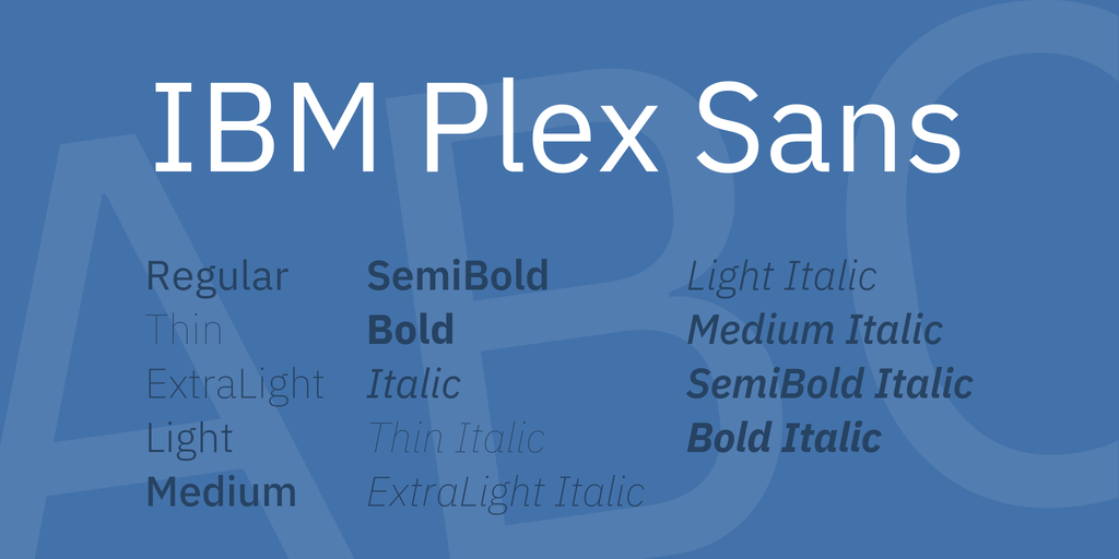 Example font IBM Plex Sans KR #1