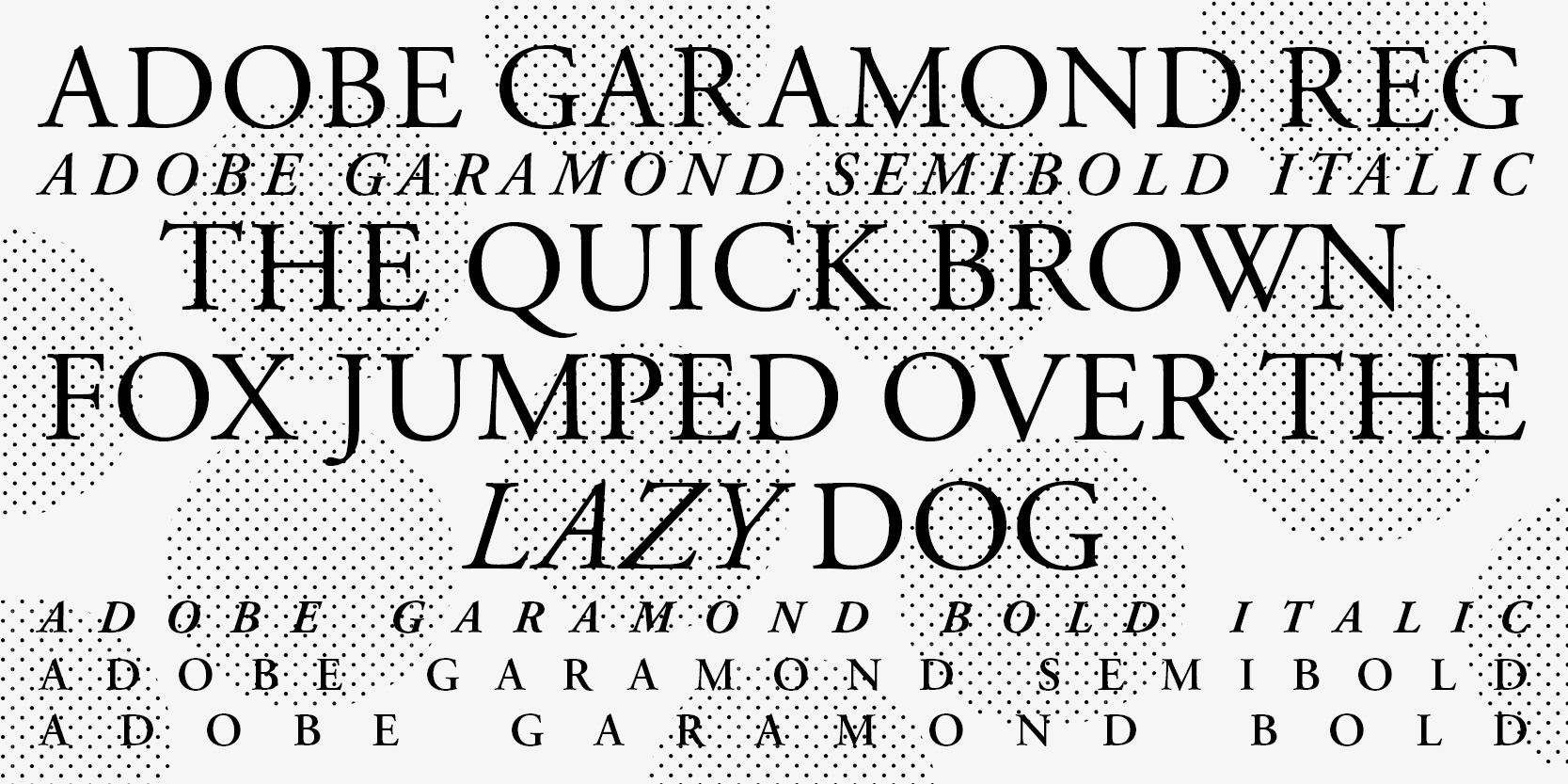 Example font Adobe Garamond Pro #1
