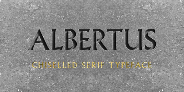 Example font Albertus #1