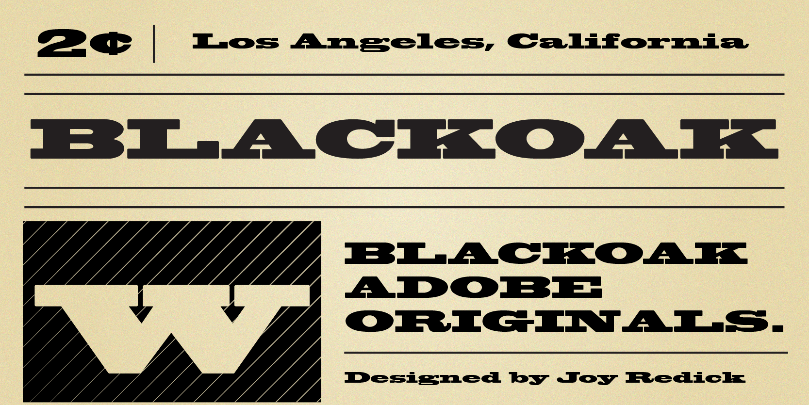 Example font Blackoak #1