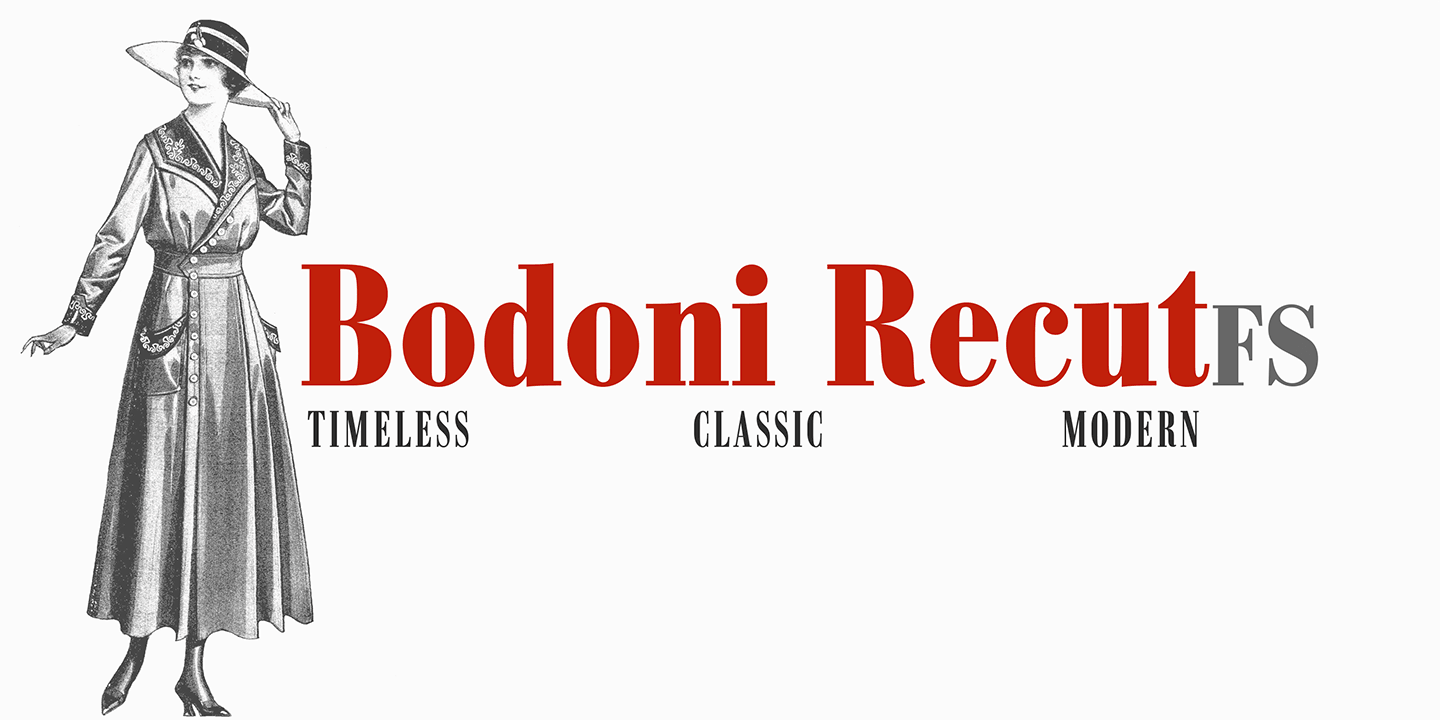 Example font Bodoni Recut #1