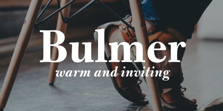 Bulmer Font