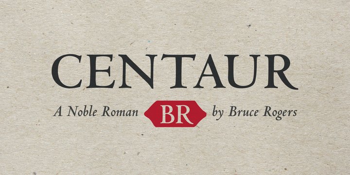 Example font Centaur #1