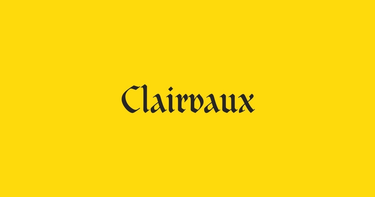 Example font Clairvaux #1