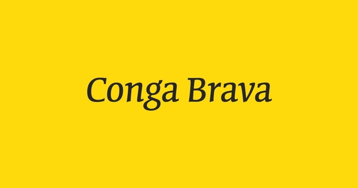 Example font Conga Brava #1