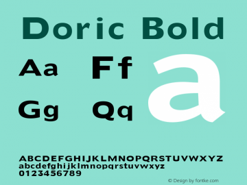 Doric Font