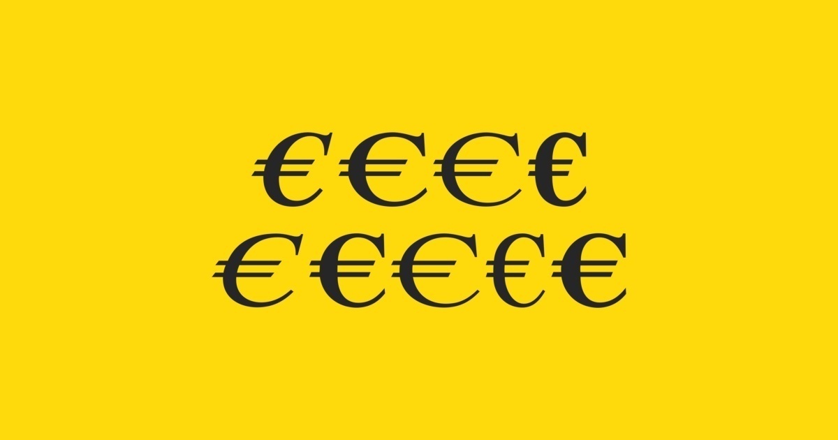 Example font Euro Serif #1