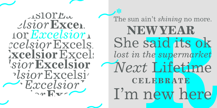 Example font Excelsior #1
