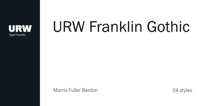 Example font Franklin Gothic #1
