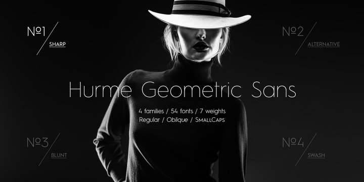 Example font Hurme Geometric Sans No.1 #1