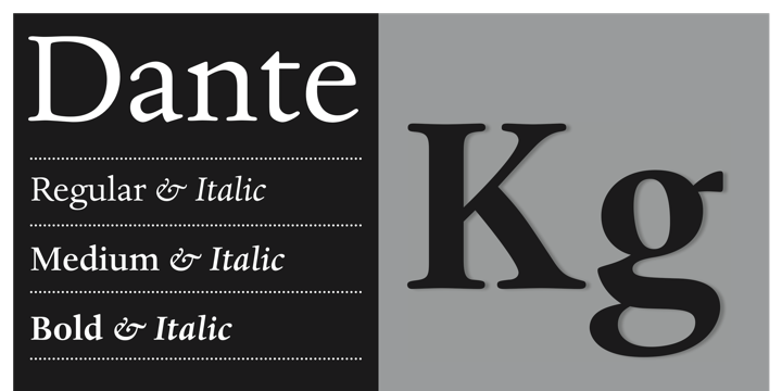 Example font Dante #1