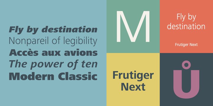 Example font Frutiger Next #1