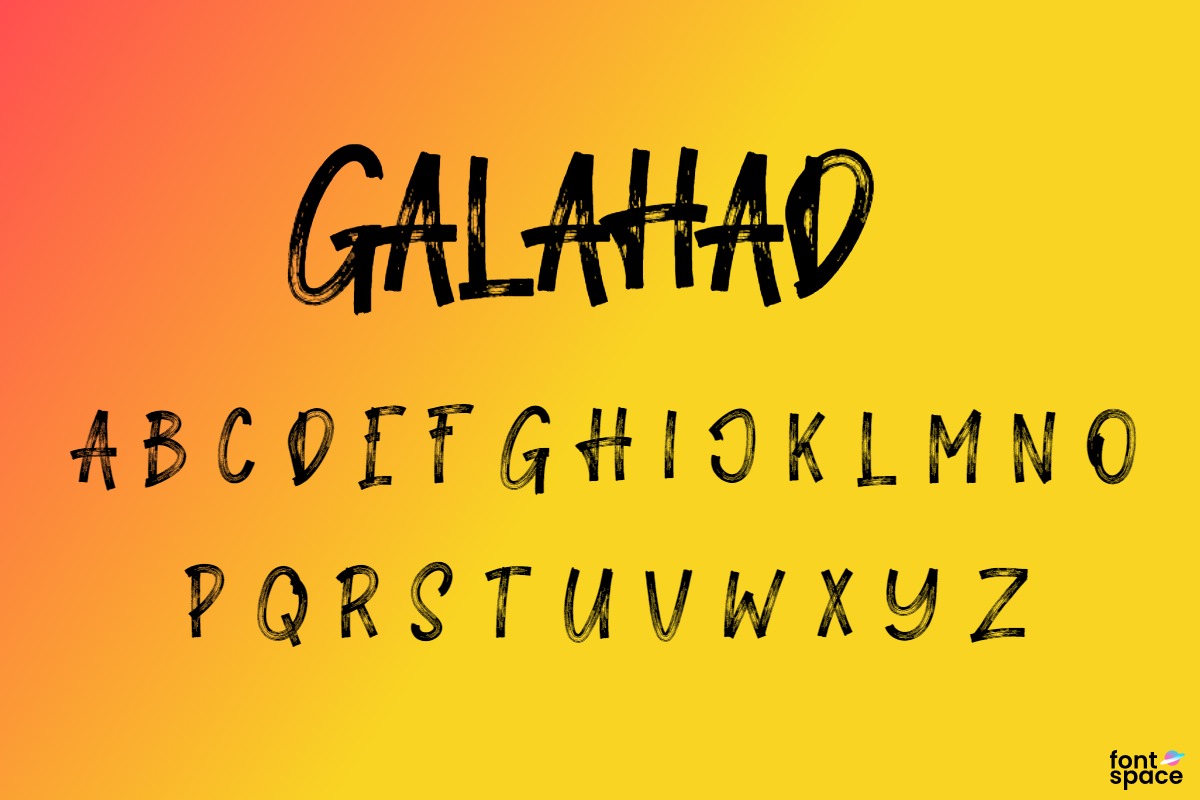 Example font Galahad #1