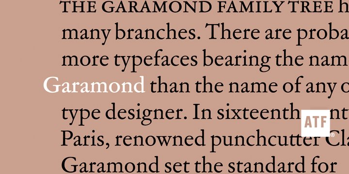 Example font Garamond 3 #1