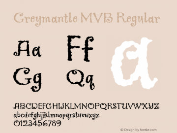 Example font Greymantle #1