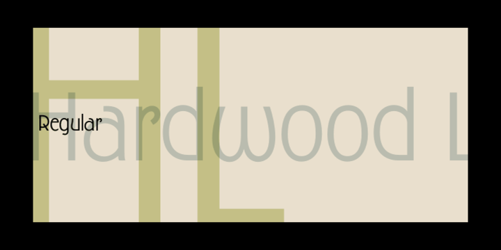Hardwood Font