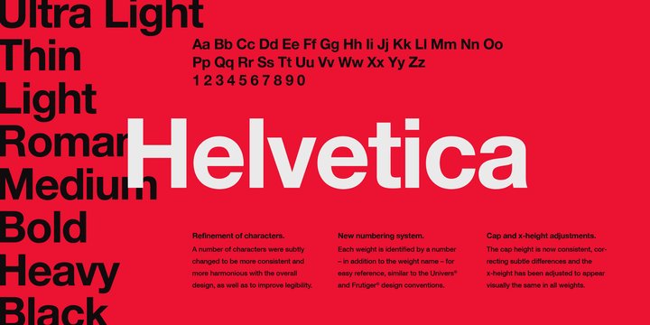 Example font Helvetica #1