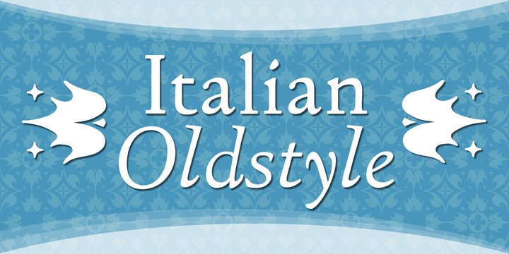 Example font Italian Old Style #1