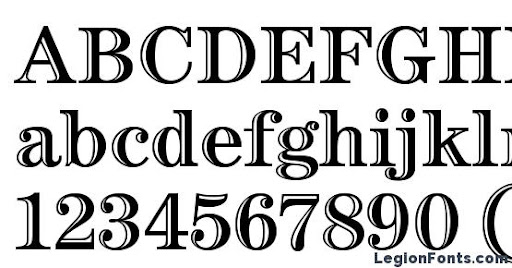 Example font ITC Century Handtooled #1