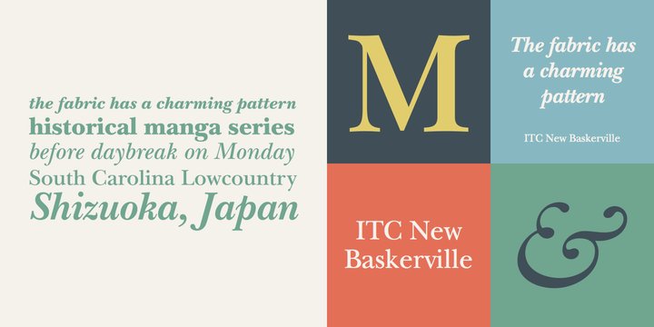 Example font ITC New Baskerville #1