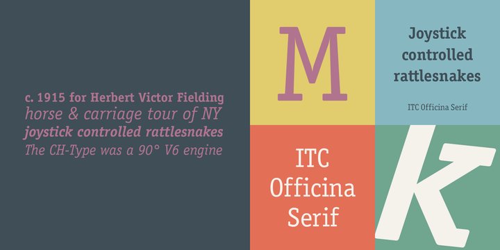 Example font ITC Officina Serif #1
