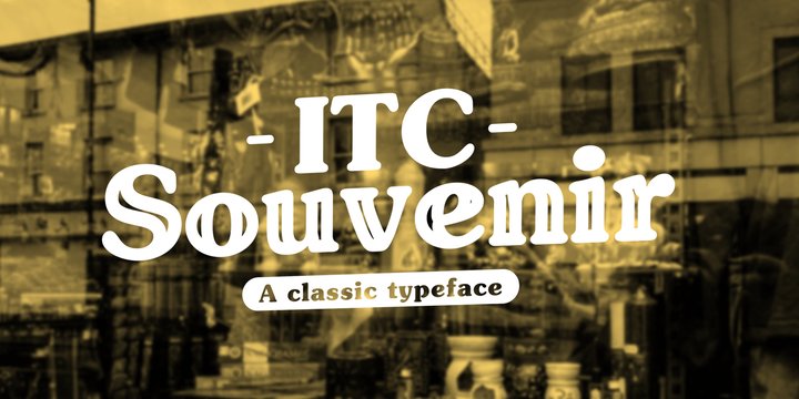 Example font ITC Souvenir #1